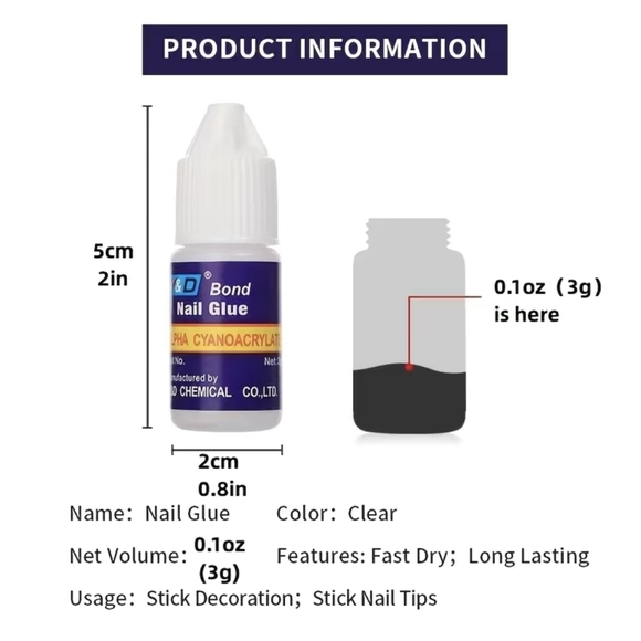 5 PCs set Acrylic Nail Glue - Picture 4 of 10